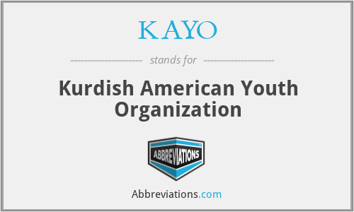 KAYO - Kurdish American Youth Organization
