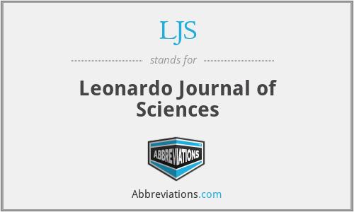 LJS - Leonardo Journal of Sciences