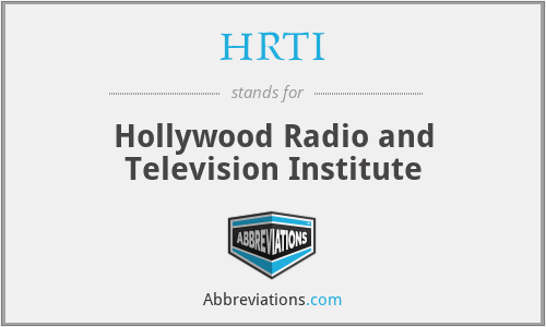 HRTI - Hollywood Radio and Television Institute