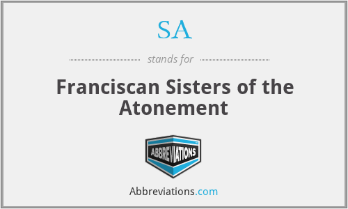 SA - Franciscan Sisters of the Atonement
