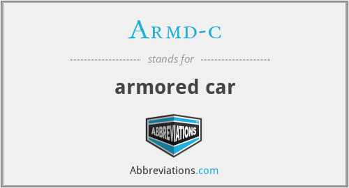 Armd-c - armored car