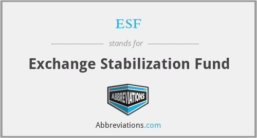 esf - Exchange Stabilization Fund