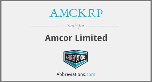 AMCKRP - Amcor Limited
