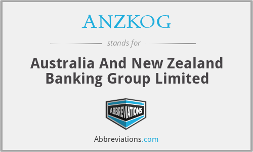 ANZKOG - Australia And New Zealand Banking Group Limited