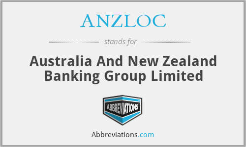 ANZLOC - Australia And New Zealand Banking Group Limited
