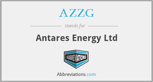 AZZG - Antares Energy Ltd
