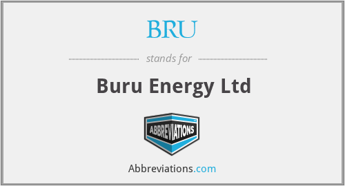BRU - Buru Energy Ltd