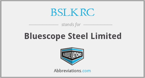 BSLKRC - Bluescope Steel Limited