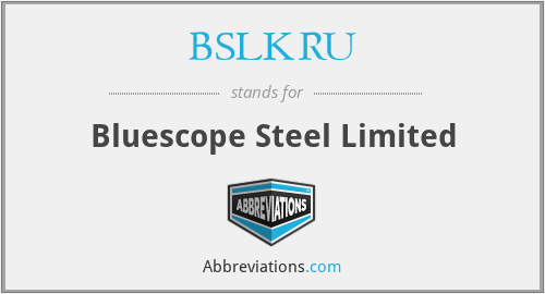 BSLKRU - Bluescope Steel Limited