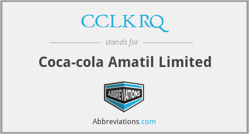 CCLKRQ - Coca-cola Amatil Limited
