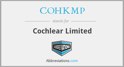 COHKMP - Cochlear Limited