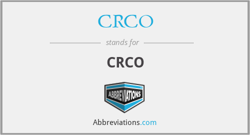 CRCO - CRCO