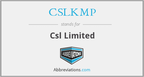 CSLKMP - Csl Limited