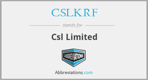 CSLKRF - Csl Limited