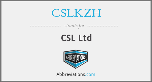 CSLKZH - CSL Ltd