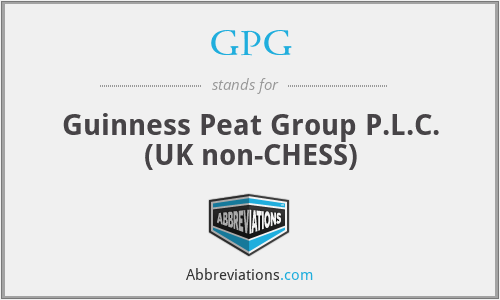 GPG - Guinness Peat Group P.L.C. (UK non-CHESS)
