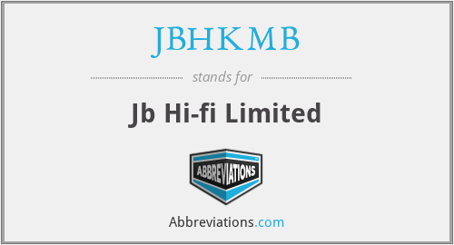 JBHKMB - Jb Hi-fi Limited