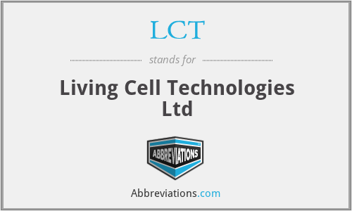 LCT - Living Cell Technologies Ltd