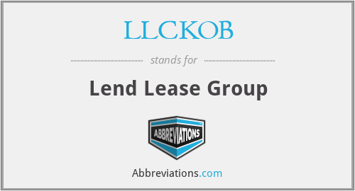 LLCKOB - Lend Lease Group