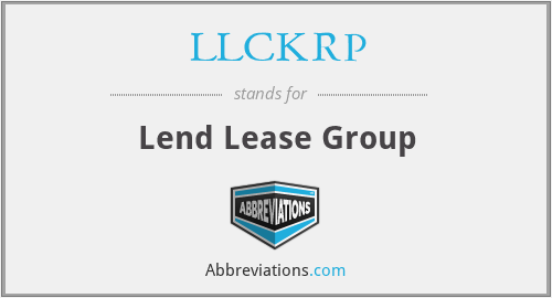 LLCKRP - Lend Lease Group