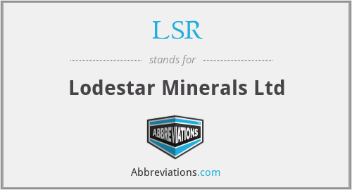 LSR - Lodestar Minerals Ltd
