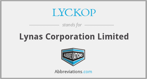 LYCKOP - Lynas Corporation Limited
