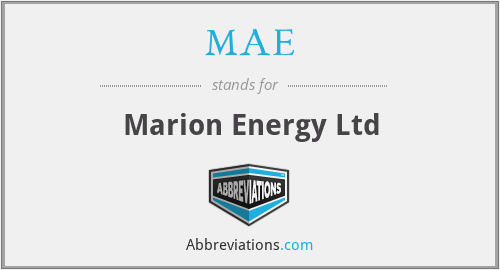 MAE - Marion Energy Ltd