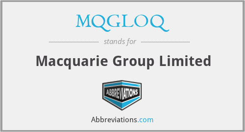MQGLOQ - Macquarie Group Limited
