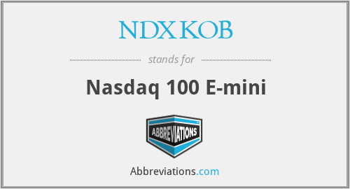 NDXKOB - Nasdaq 100 E-mini