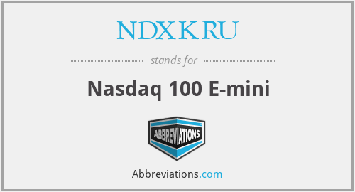 NDXKRU - Nasdaq 100 E-mini