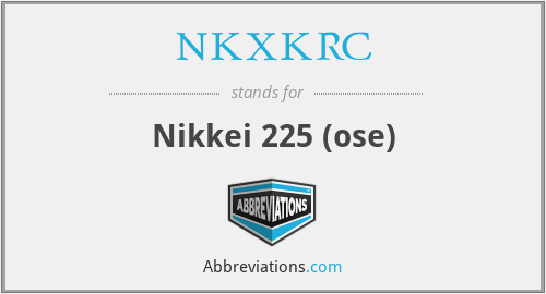 NKXKRC - Nikkei 225 (ose)