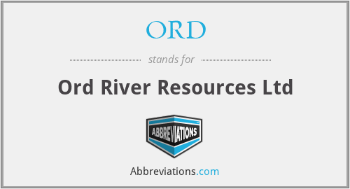 ORD - Ord River Resources Ltd