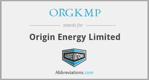 ORGKMP - Origin Energy Limited