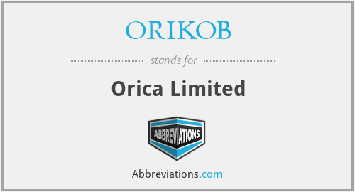ORIKOB - Orica Limited