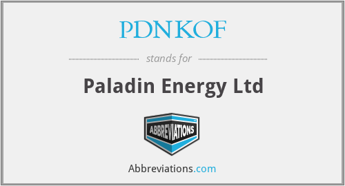 PDNKOF - Paladin Energy Ltd