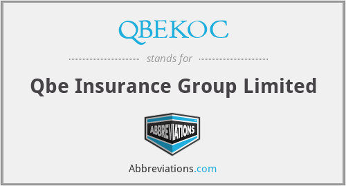 QBEKOC - Qbe Insurance Group Limited