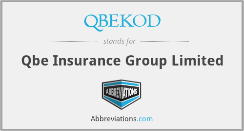 QBEKOD - Qbe Insurance Group Limited