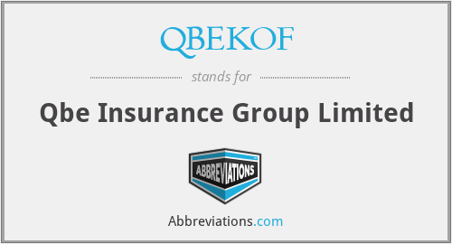 QBEKOF - Qbe Insurance Group Limited