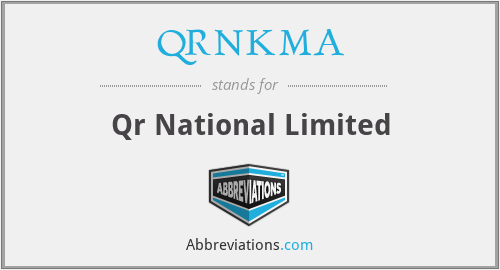 QRNKMA - Qr National Limited