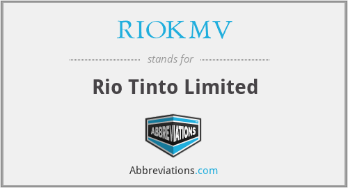 RIOKMV - Rio Tinto Limited