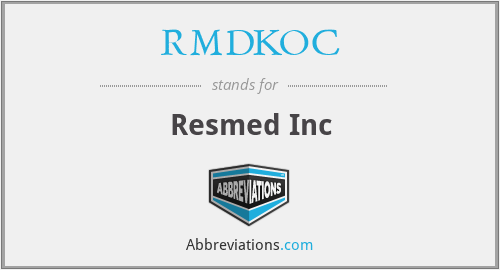 RMDKOC - Resmed Inc