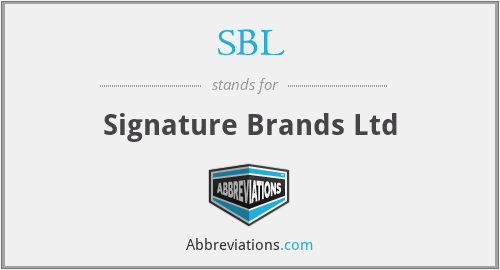 SBL - Signature Brands Ltd