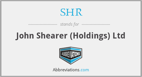 SHR - John Shearer (Holdings) Ltd