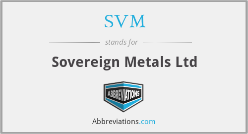 SVM - Sovereign Metals Ltd
