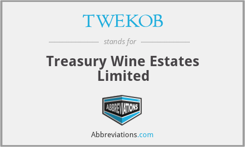 TWEKOB - Treasury Wine Estates Limited
