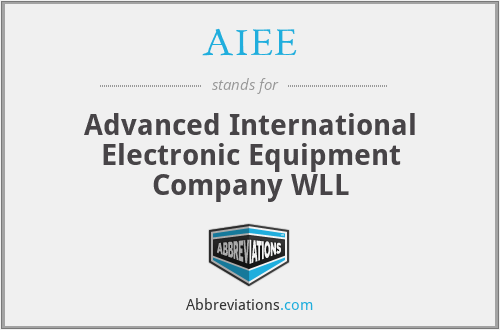 AIEE - Advanced International Electronic Equipment Company WLL