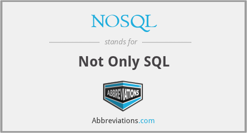 NOSQL - Not Only SQL