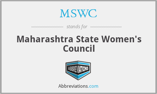 MSWC - Maharashtra State Women's Council