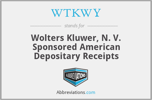 WTKWY - Wolters Kluwer, N. V. Sponsored American Depositary Receipts