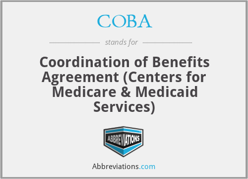 COBA - Coordination of Benefits Agreement (Centers for Medicare & Medicaid Services)